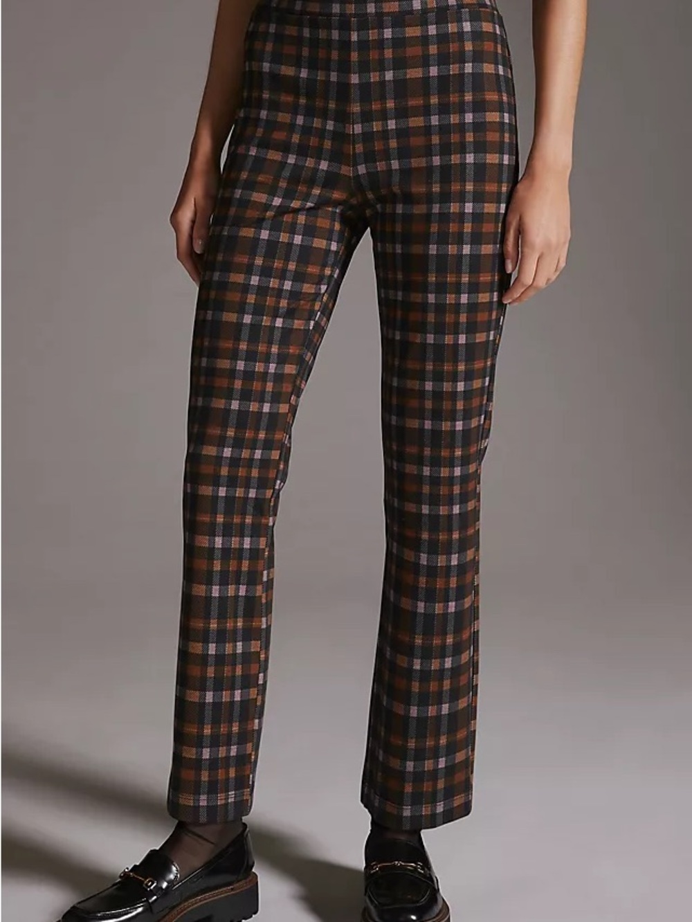 Sanctuary Carnaby Plaid Straight-Leg Pants